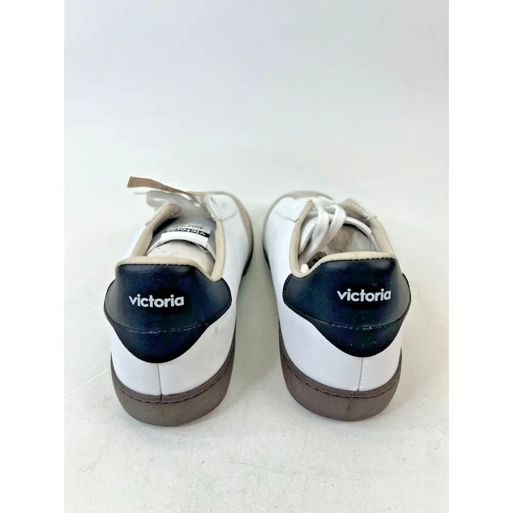 Victoria Unisex Berlin Faux Leather Cyclist Trainers W‎ 11-11.5 / M 9-9.5